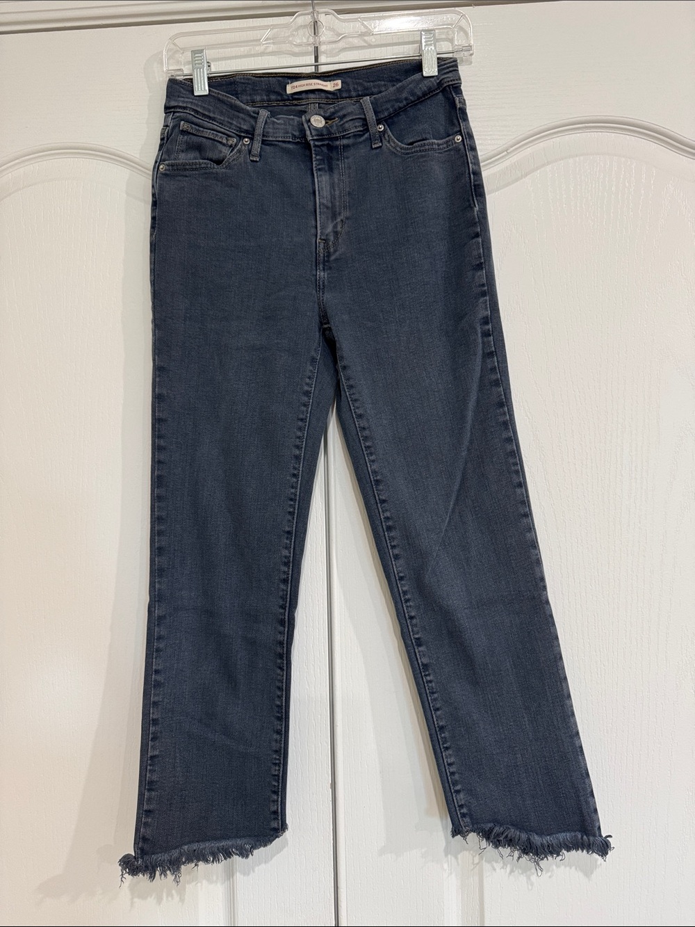 Levi’s High-Rise Straight Ankle Jeans